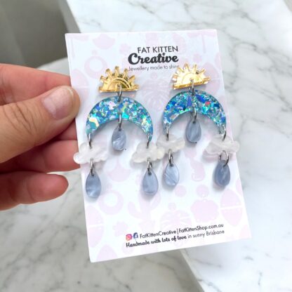 Blue Sky Cloud Earrings